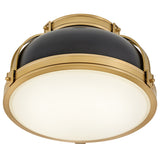 Barton Flush Mount Black By Hinkley - Down View