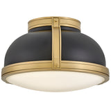 Barton Flush Mount Black By Hinkley - Side View1