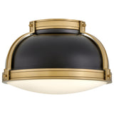 Barton Flush Mount Black By Hinkley - Side View