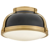 Barton Flush Mount Black By Hinkley