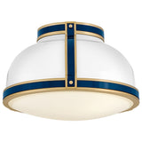 Barton Flush Mount Gloss White By Hinkley - Down View1