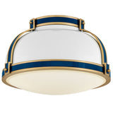 Barton Flush Mount Gloss White By Hinkley - Front View