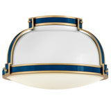 Barton Flush Mount Gloss White By Hinkley - Side View