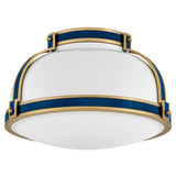 Barton Flush Mount Gloss White By Hinkley