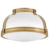 Barton Flush Mount Matte White By Hinkley - Side View