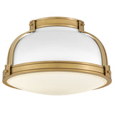 Barton Flush Mount Matte White By Hinkley