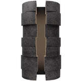 Basalt Stone-Black 16inch Formation 4CCT Outdoor Wall Sconce by Modern Forms