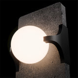 Basalt Stone-Black Okemo 4CCT Wall Light by Modern Forms in Zoomed View
