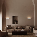 Base Wall Sconce Textured White By Sonneman Lifestyle View