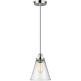 Baskin Cone Pendant — 8 1/2", Polished Nickel