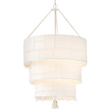 Baya Double XL Multi Tier Chandelier - Textured Plaster - by Hinkley
