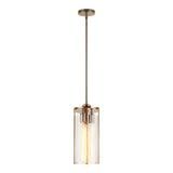 Bayou Pendant 7 Inch Aged Gold Brass