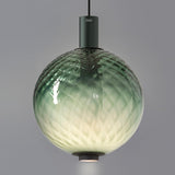 Beam Stick Nuance Balloton 350 Pendant Light Titanium Forest Green By OLEV