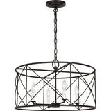Beatrix Lantern Chandelier — 22", Aged Iron