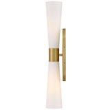 Beau Wall Sconce Lacquered Brass By Lark Living - Side View2