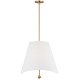Beauvoir Pendant Medium Burnished Brass By Visual Comfort Studio - Front View6