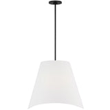 Beauvoir Pendant Medium Midnight Black By Visual Comfort Studio - Front View6