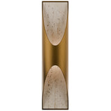 Beige Travertine-Aged Brass Kastlerock 4CCT Wall Sconce by Modern Forms