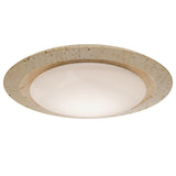 Beige Travertine-Aged Brass Saturno Flush Mount by Modern Forms