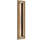 Beige Travertine-Black 28inch Bell Tower 4CCT Outdoor Wall Sconce by Modern Forms