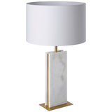 Belesar Table Lamp Brushed Brass White By Eglo