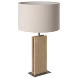 Belesar Table Lamp Satin Nickel Natural By Eglo