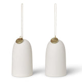 Bell Ceramic Ornament Set of 2 By Ferm Living - Front View