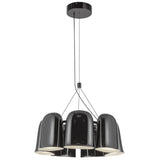 Bell Chandelier Glossy Black By Kuzco