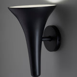 Bella Ceramic Wall Light Black By Geo Contemporary - Lifestyle View
