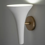 Bella Ceramic Wall Light White By Geo Contemporary - Lifestyle View