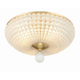 Bella Semi Flush Mount 18" Antique Gold