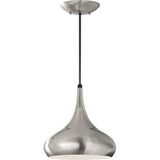 Belle Pendant — 10.44 Inch, Brushed Steel