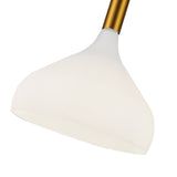 Belleview Pendant Light Aged Gold Opal Glass By Alora Detailed View