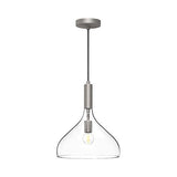 Belleview Pendant Light Brushed Nickel Clear Glass By Alora