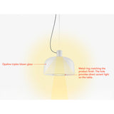 Bellhop Glass Pendant Light by Flos - Lifestyle View 3