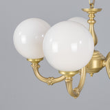 Ben 5 Arm Chandelier - Antique Brass