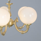 Ben 5 Arm Chandelier - Antique Brass