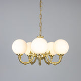 Ben 5 Arm Chandelier by Mullan Lighting - Polished Brass