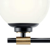 Benno Vanity Light 3 Lights Black Champange Bronze By Kichler Detailed View