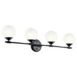 Benno Vanity Light 4 Lights Black By Kichler