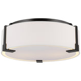 Bergen Medium Flush Mount Aged Iron By Visual Comfort Studio - Down View