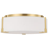 Bergen Medium Flush Mount Brunsihed Brass By Visual Comfort Studio