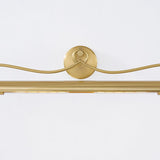 Berun Picture Light Aged Brass Medium By Hudson Valley Front View