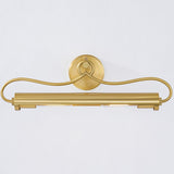 Berun Picture Light Aged Brass Medium By Hudson Valley Front View