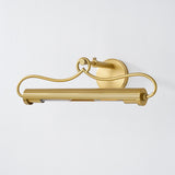 Berun Picture Light Aged Brass Small By Hudson Valley Side View