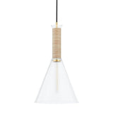 Besa Pendant - Aged Brass