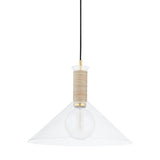 Besa Pendant - Aged Brass