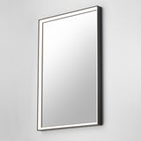 Bevel LED Mirror by ET2 - 24" x 30" Brushed Black