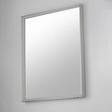 Bevel LED Mirror by ET2 - 30" x 36" Satin Nickel