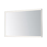 Bevel LED Mirror by ET2 - 48" x 30" Satin Nickel